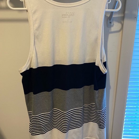 White Grey Black Tank top size Large - Picture 2 of 3